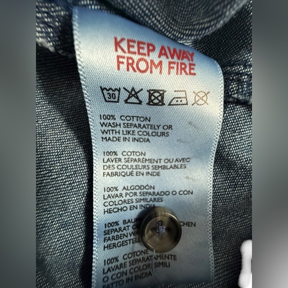 BDG Urban Outfitters Women’s Long Sleeve Button Front Denim Collar Dress Small - Picture 12 of 12